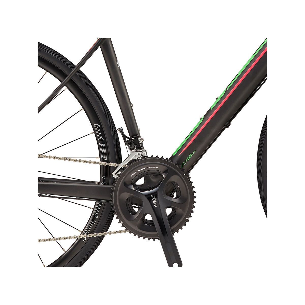 GT Grade Carbon 105, raw w/ neon green & pink - Bild 3