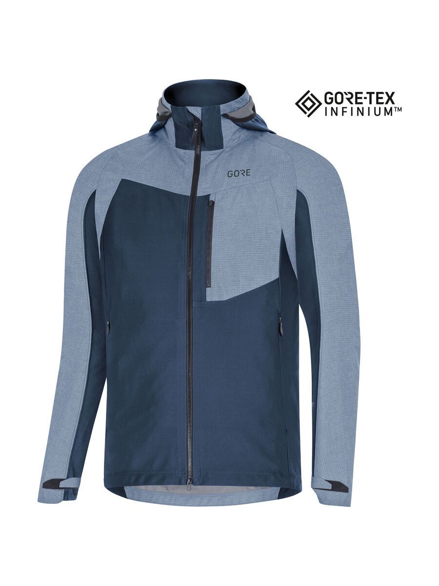 GOREWEAR C5 Gore-Tex Infinium Hybrid Kapuzenjacke, deep water blue - Bild 2