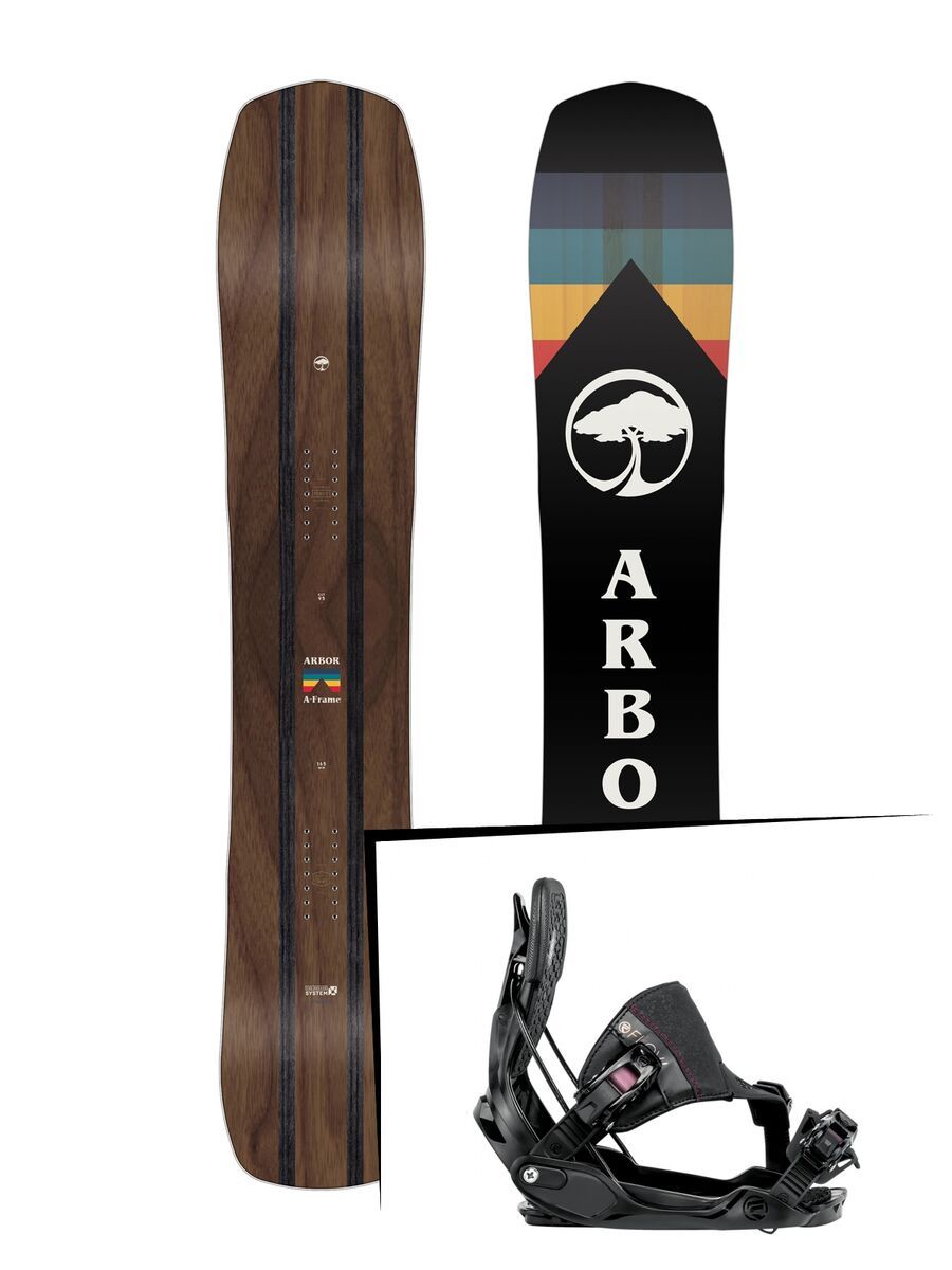 Set: Arbor A-Frame 2019 + Flow Minx black - Bild 1