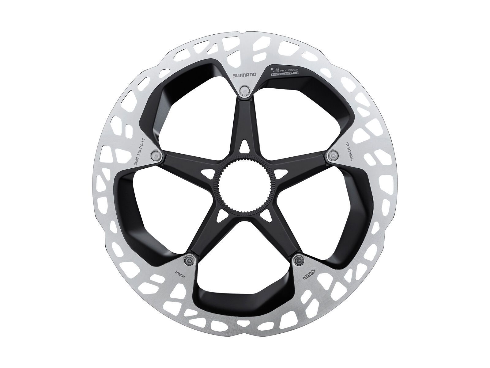 Shimano RT-MT900 Bremsscheibe Ice-Tech Freeza Center Lock - 203 mm / Magnet-Lockring - Bild 1