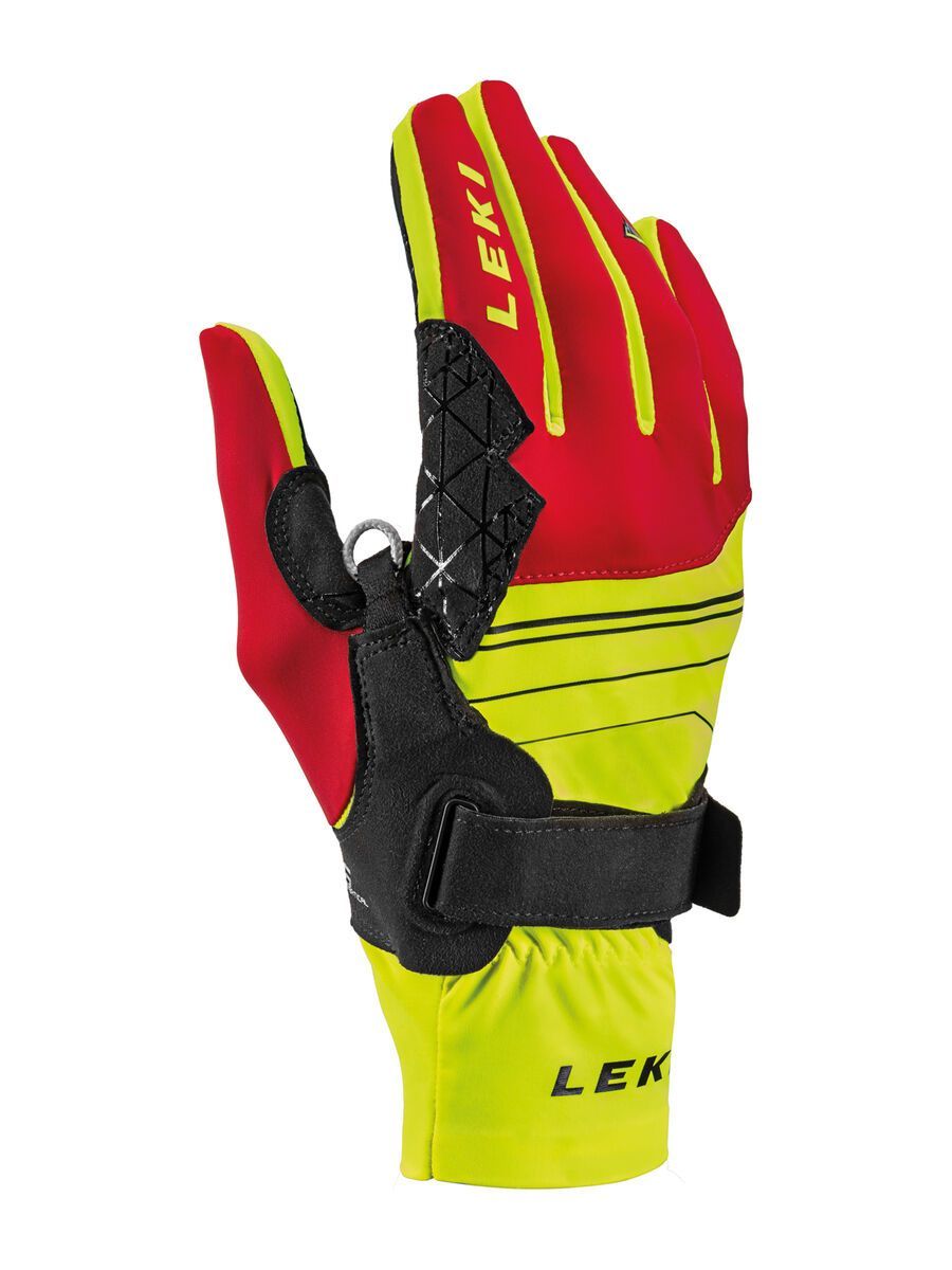 Leki Tour Mezza V Glove, gelb-rot-schwarz - Bild 1