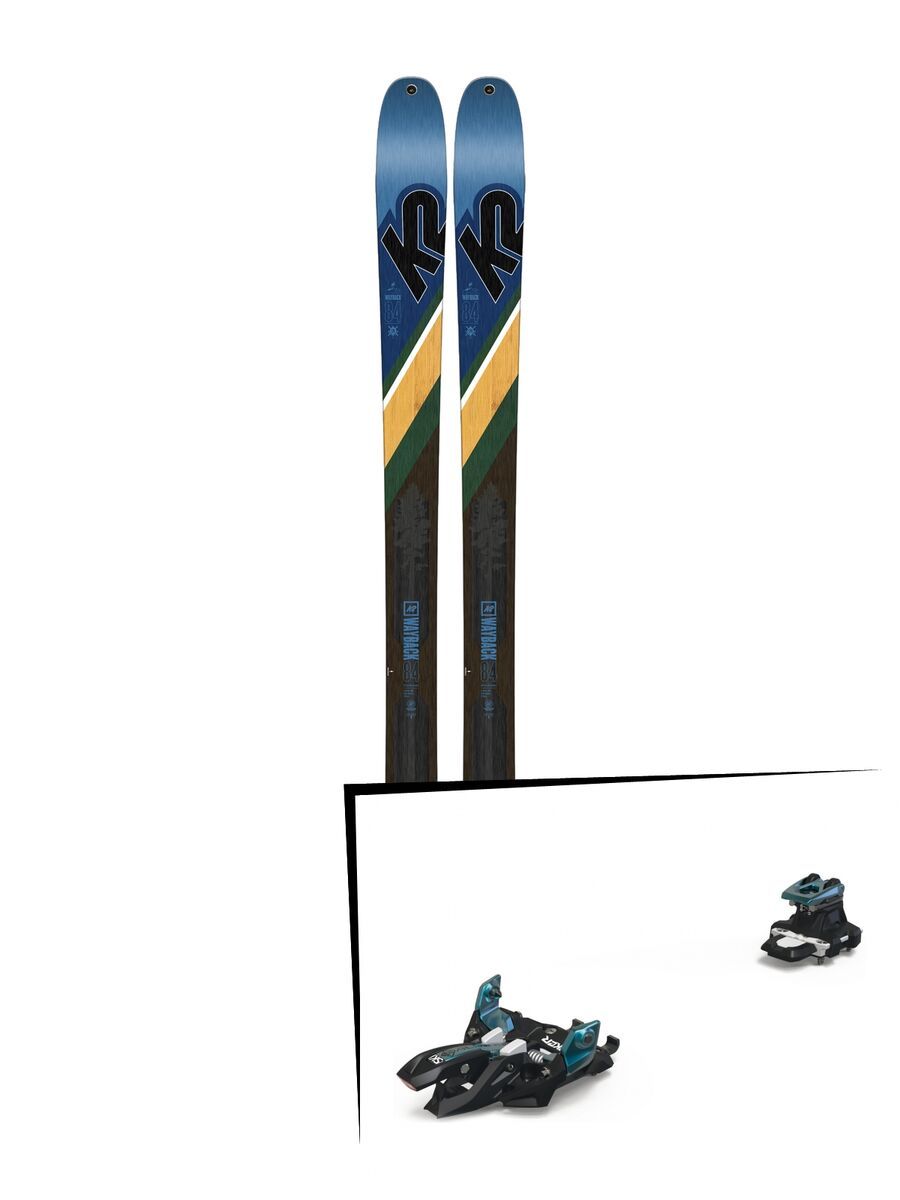 Set: K2 SKI Wayback 84 2019 + Marker Alpinist 9 black/turquoise - Bild 1