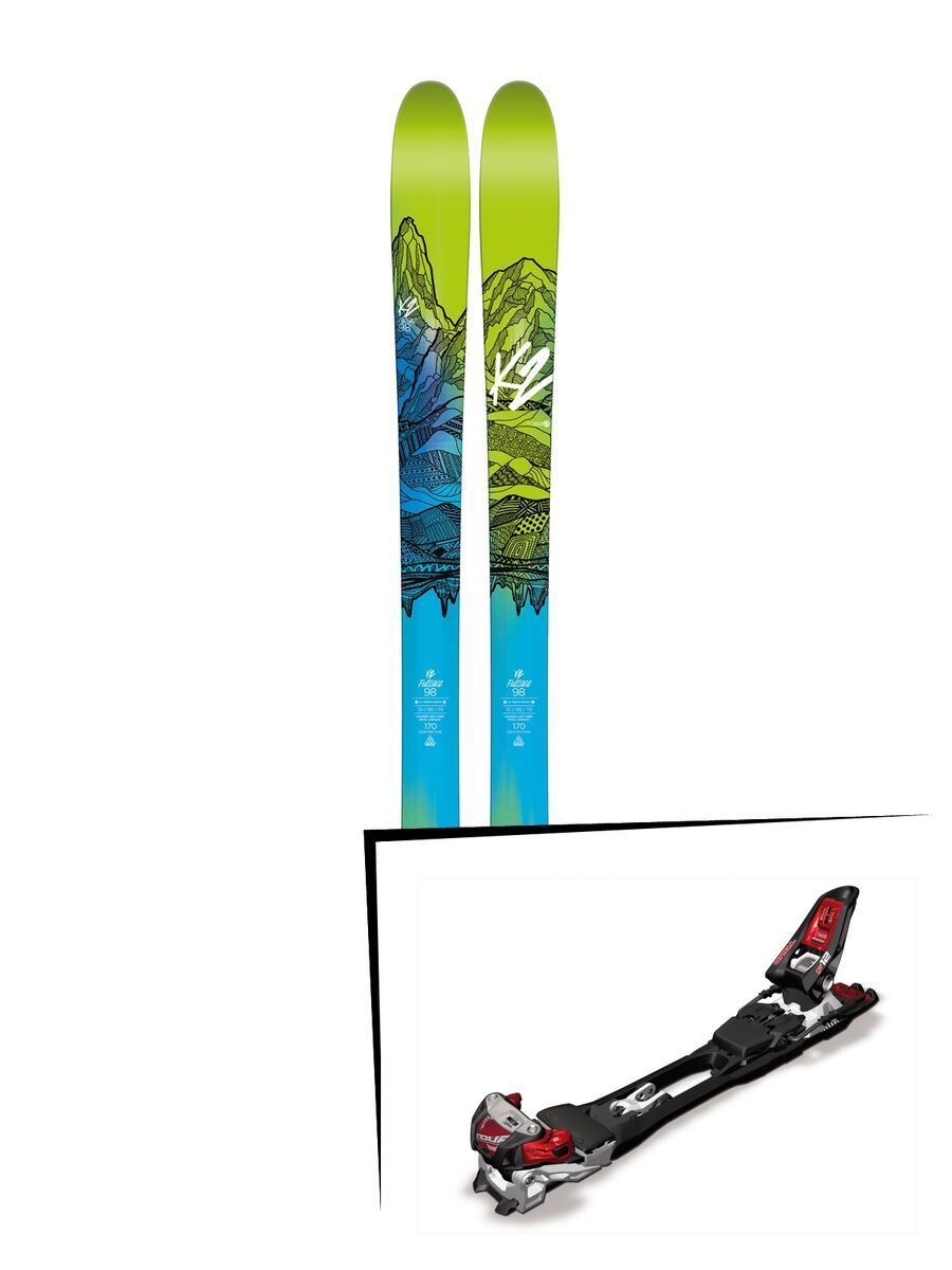 K2 SKI Set: FulLUVit 98 Ti 2016 + Marker F12 Tour - Bild 1