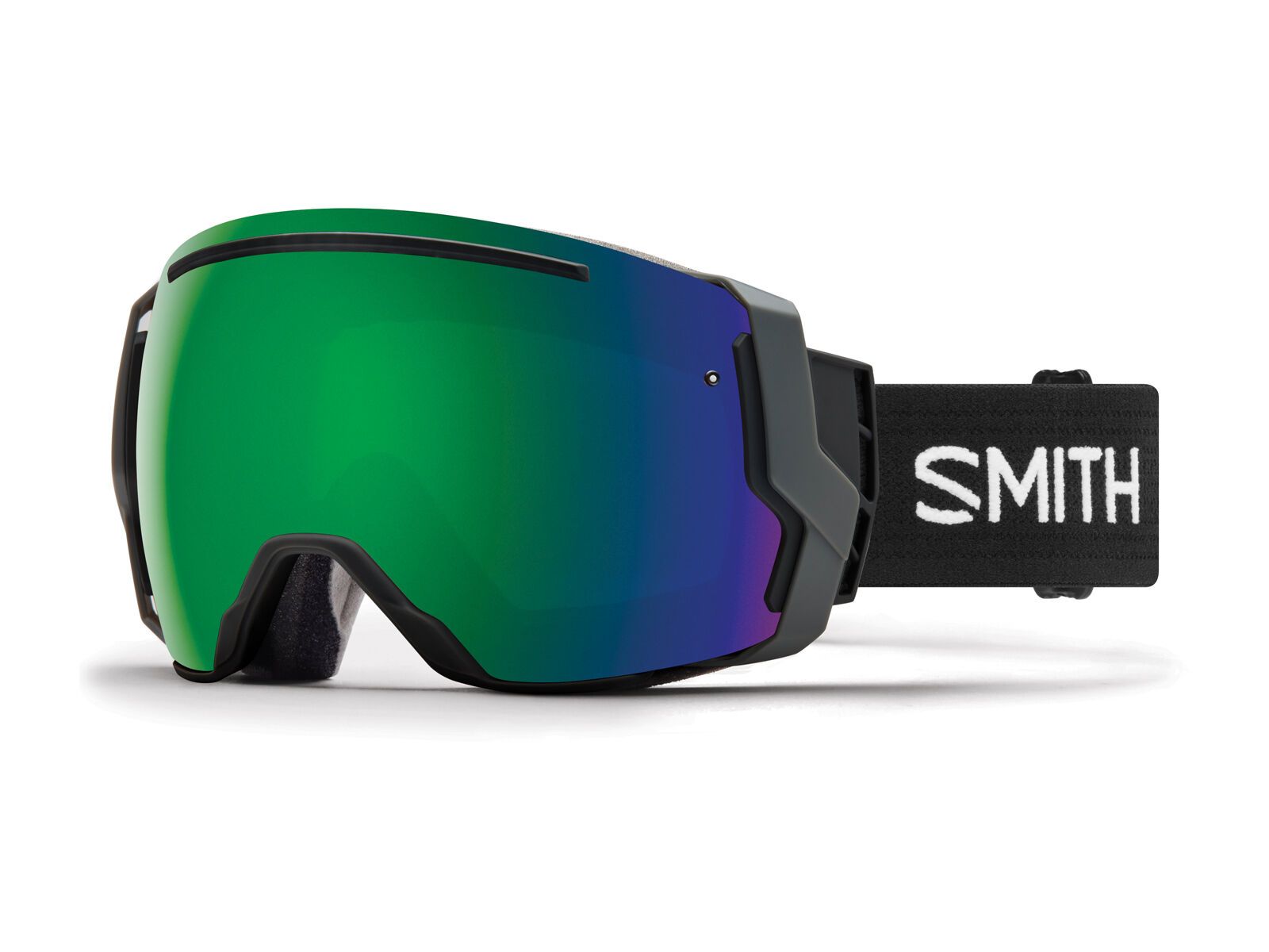Smith I/O 7 inkl. Wechselscheibe, black/Lens: sun green mirror chromapop/storm rose flash - Bild 1