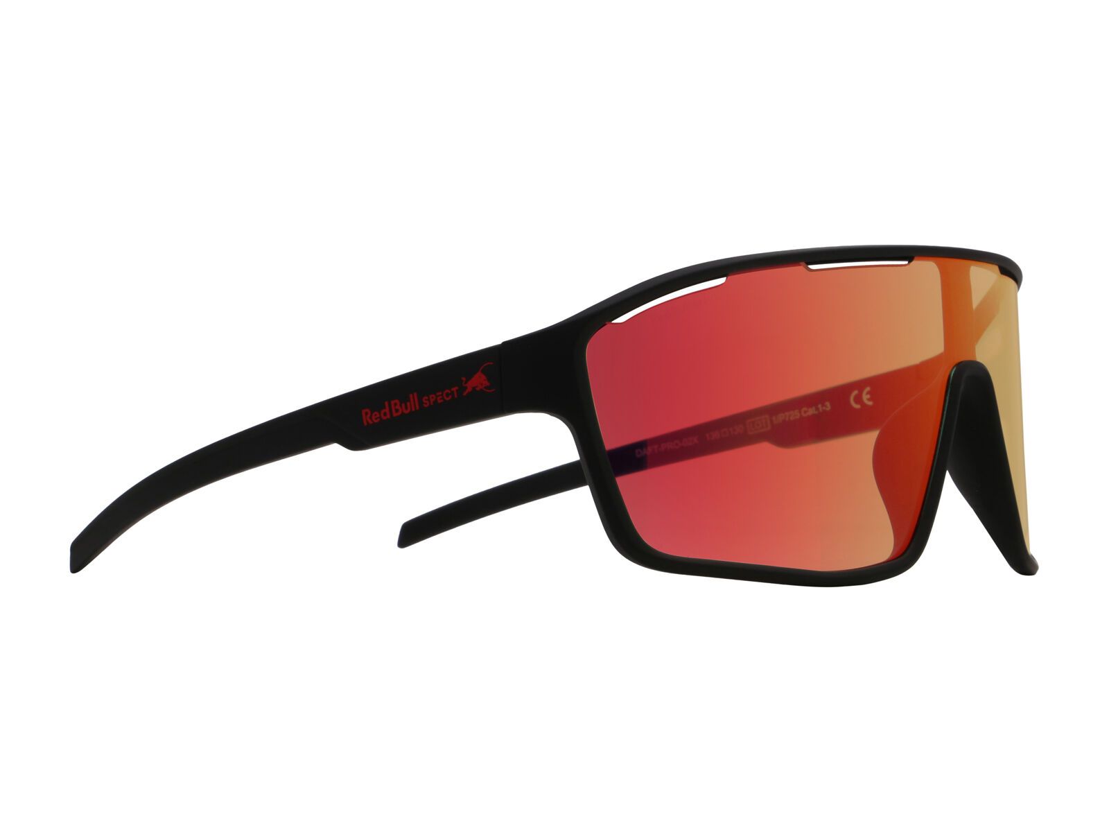 Red Bull Spect Eyewear Daft, Photochromic/Red Mirror / soft touch black - Bild 1