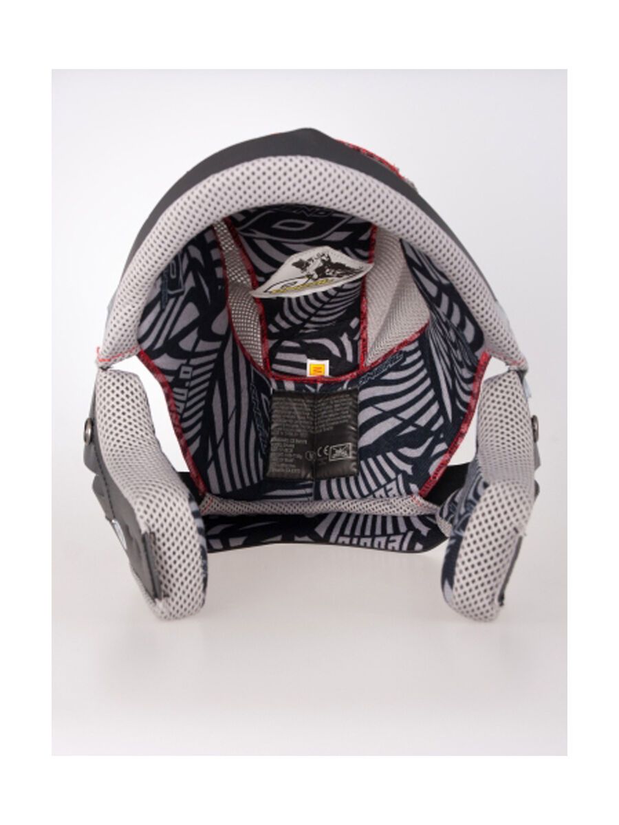 ONeal Lining & Cheek Pads Fury und Backflip Evo, black/white - Bild 2