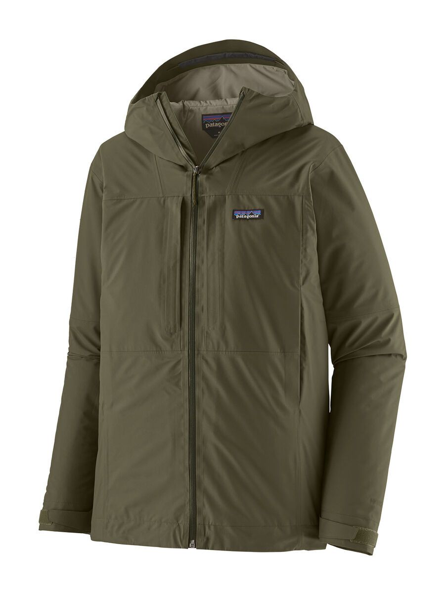 Patagonia Men's Insulated Boulder Fork Rain Jacket, basin green - Bild 1