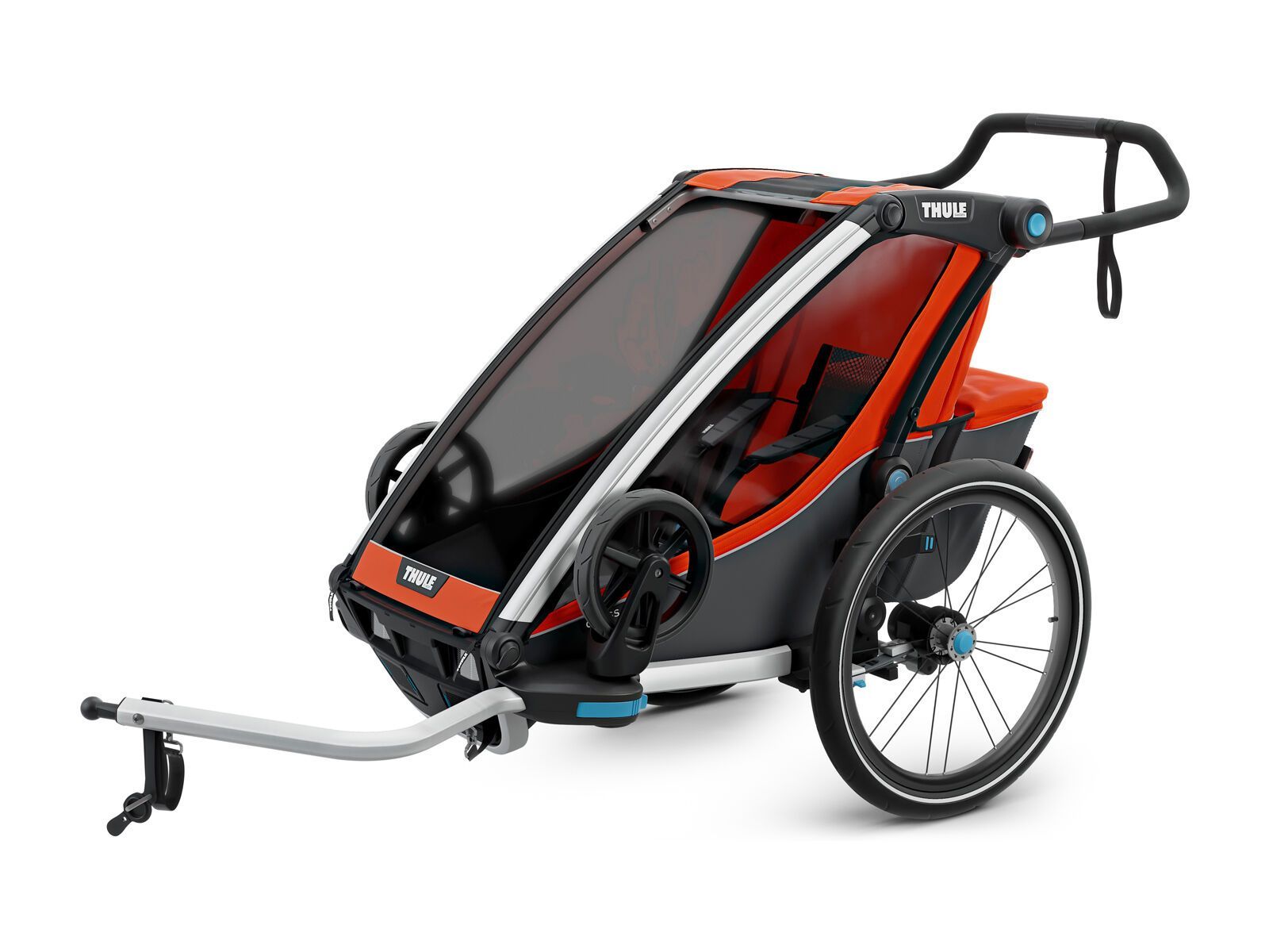 Thule Chariot Cross 1, roarange/dark shadow - Bild 1