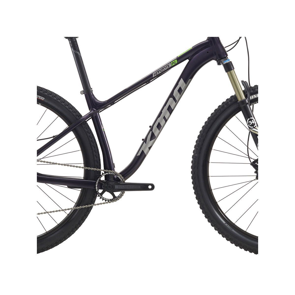 Kona Honzo AL DL, matt deep purple w/ silver & green decals - Bild 3