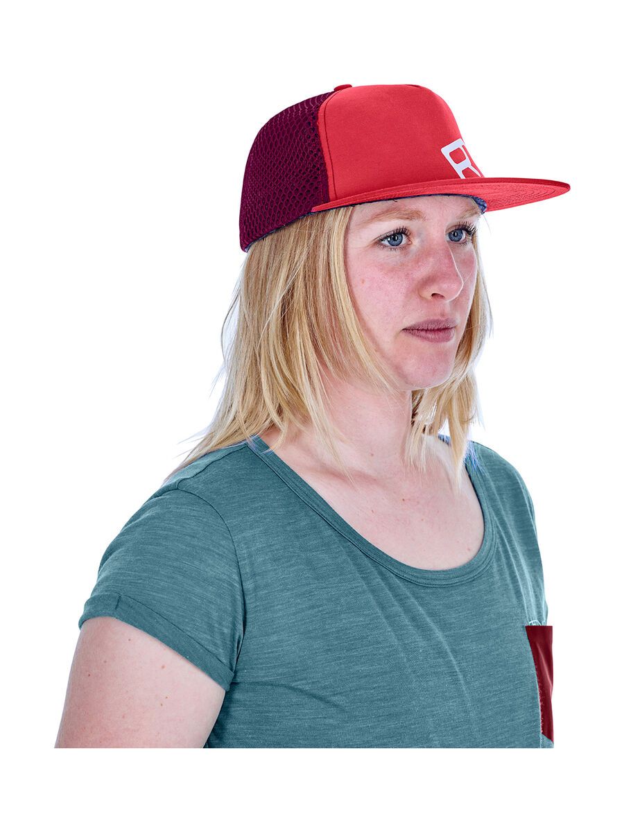 Ortovox Trucker Logo Cap, hot coral - Bild 2