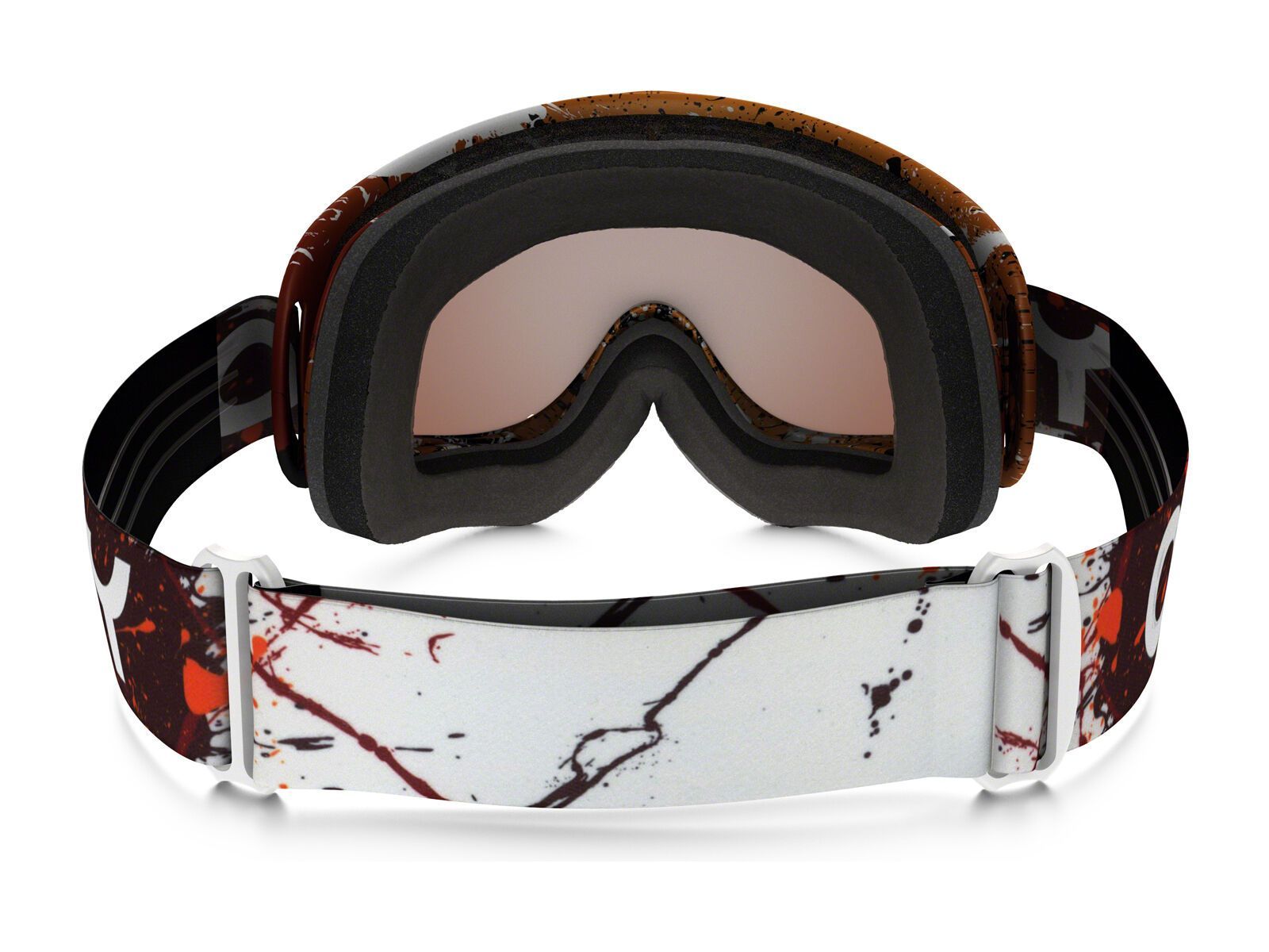 Oakley O Frame MX inkl. Wechselscheibe, splatter blood orange/Lens: black iridium - Bild 3