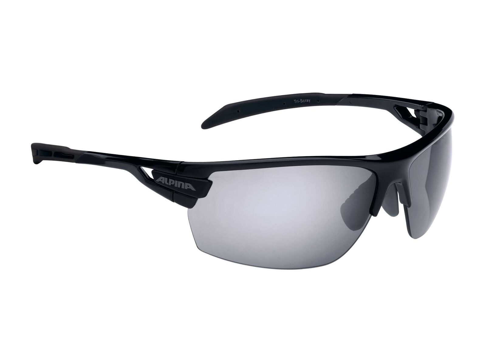 Alpina Tri-Scray inkl. Wechselscheibe, black/Lens: black mirror - Bild 1