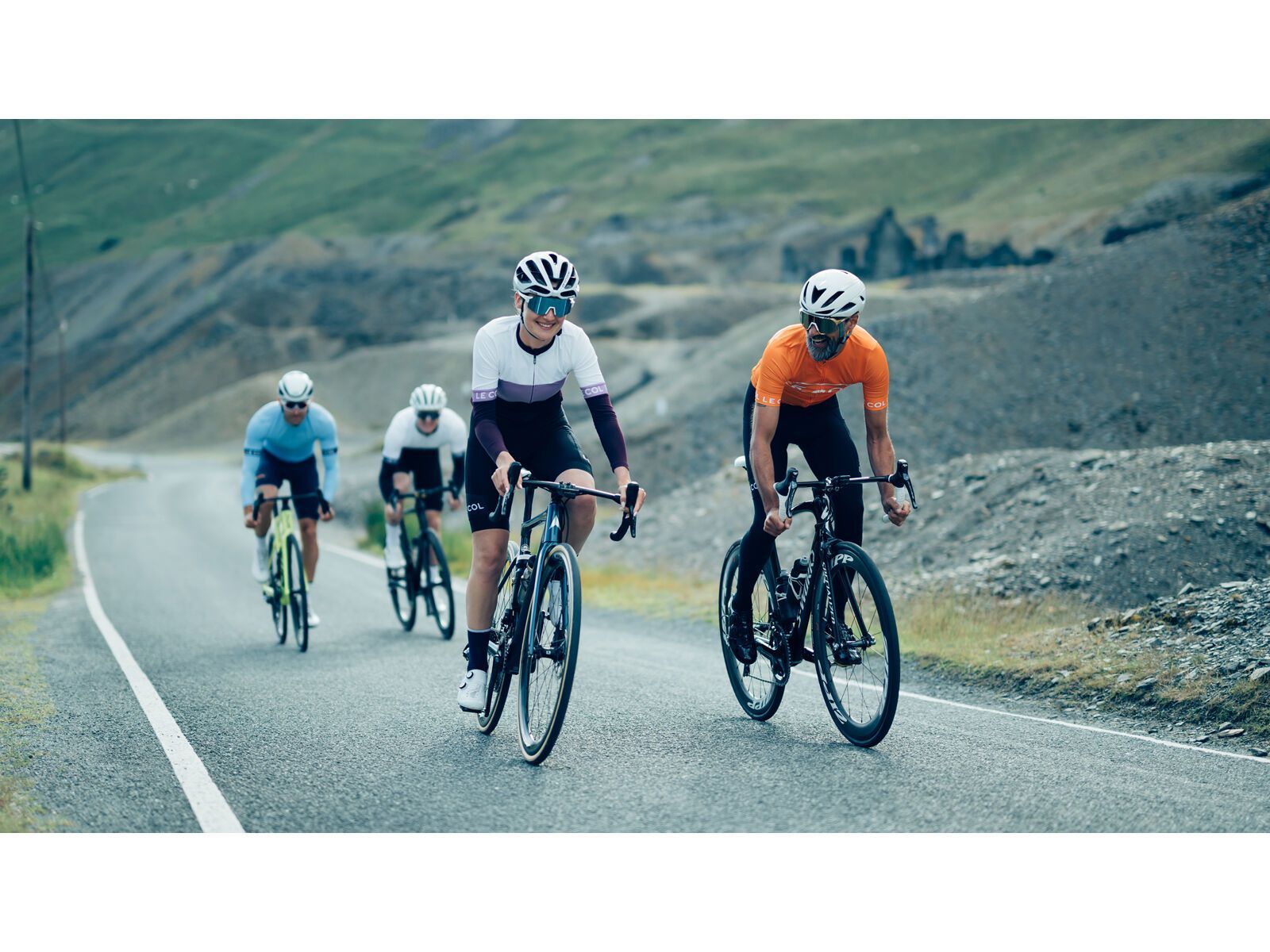 Le Col Womens Sport Tricolour Long Sleeve Jersey, purple/orchid/white - Bild 11