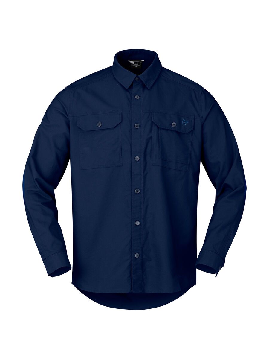 Norrona femund cotton Shirt M's, navy blazer - Bild 1
