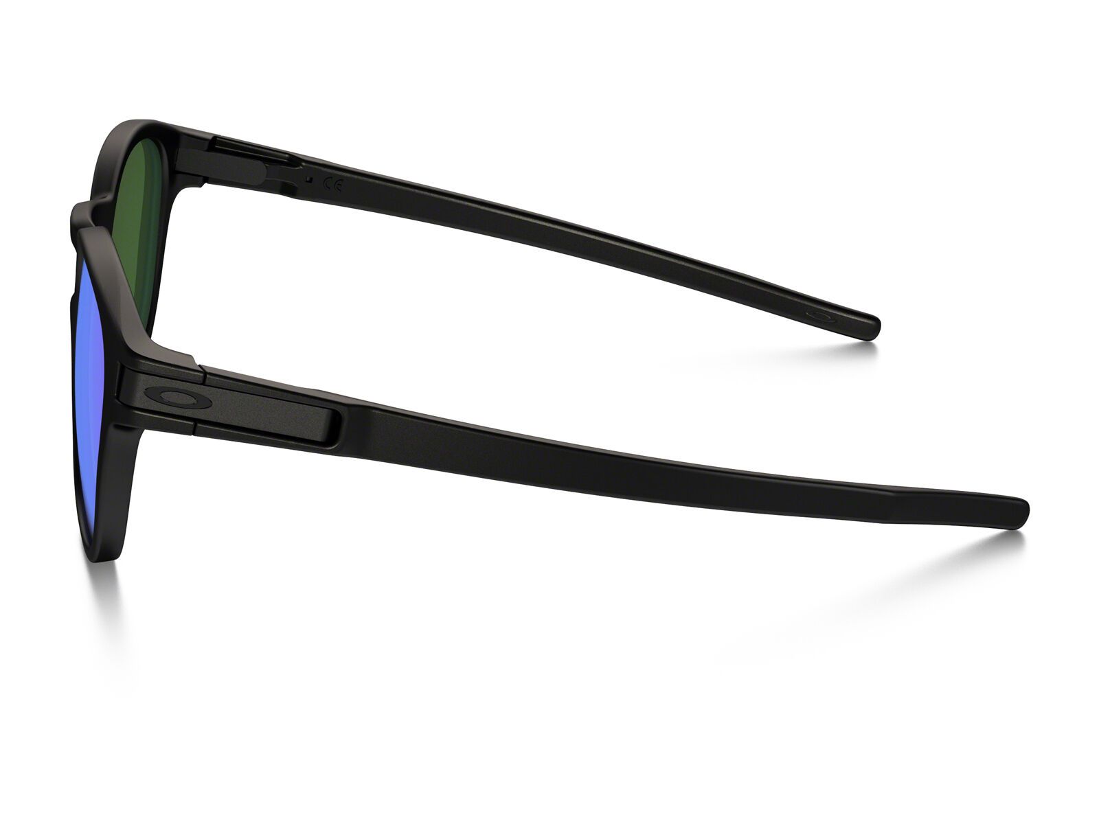 Oakley Latch, matte black/Lens: violet iridium - Bild 4