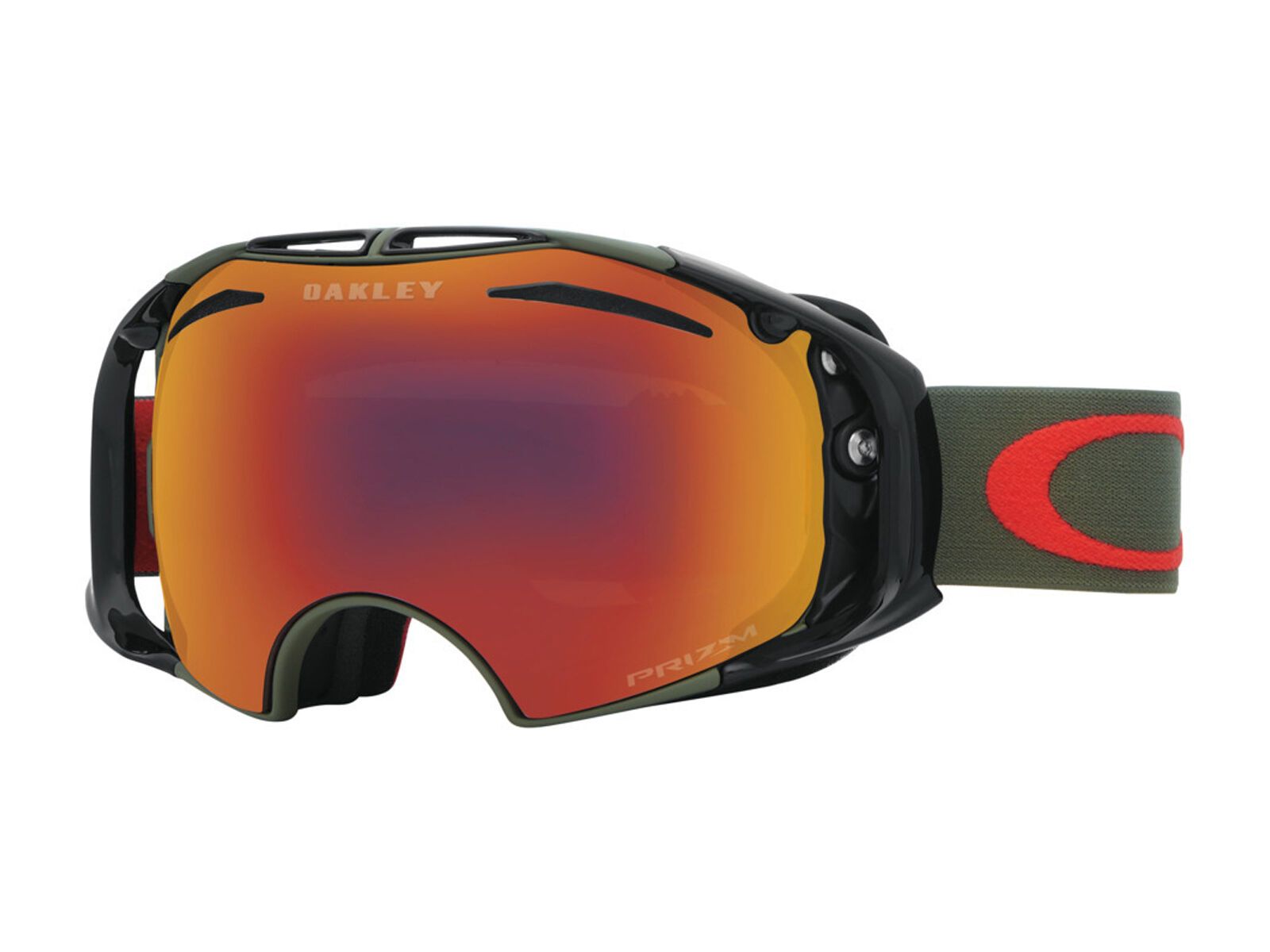 Oakley Airbrake inkl. Wechselscheibe, dark brush black/Lens: prizm torch iridium - Bild 1