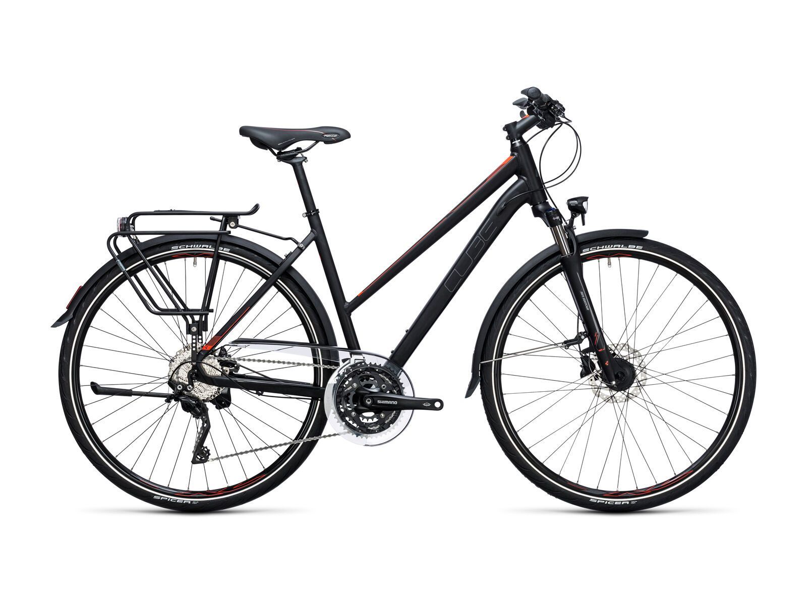 Cube Touring SL Trapeze, black´n´flashred - Bild 1