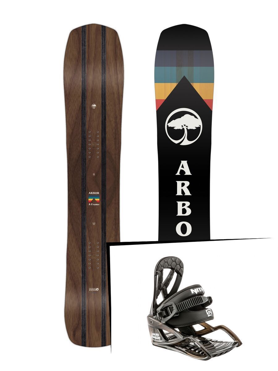 Set: Arbor A-Frame 2019 + Nitro Charger Micro black - Bild 1