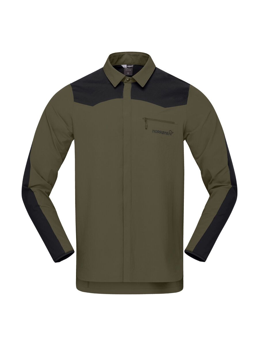 Norrona skibotn flex1 Shirt M's, olive night - Bild 1