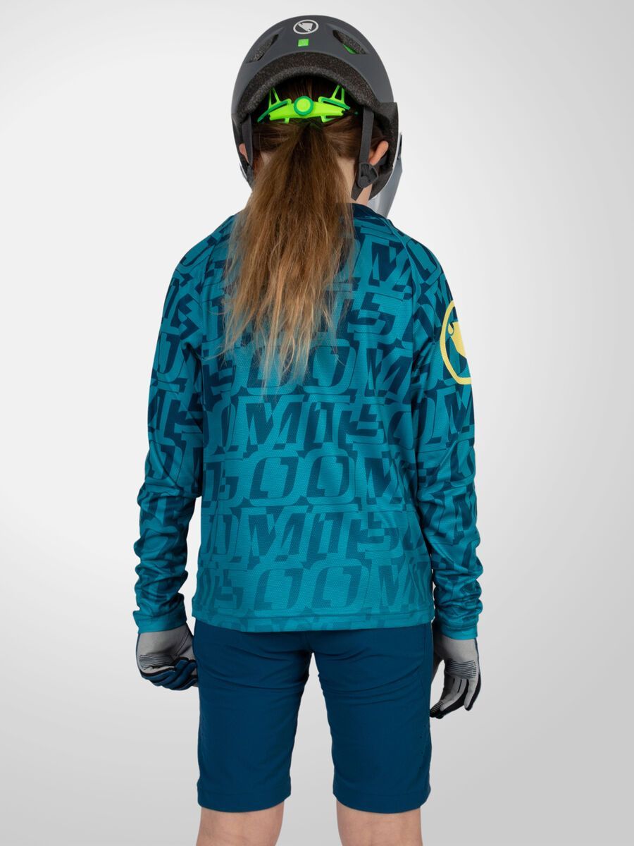 Endura Kinder MT500 Print Trikot LTD (langarm), blaubeere - Bild 4
