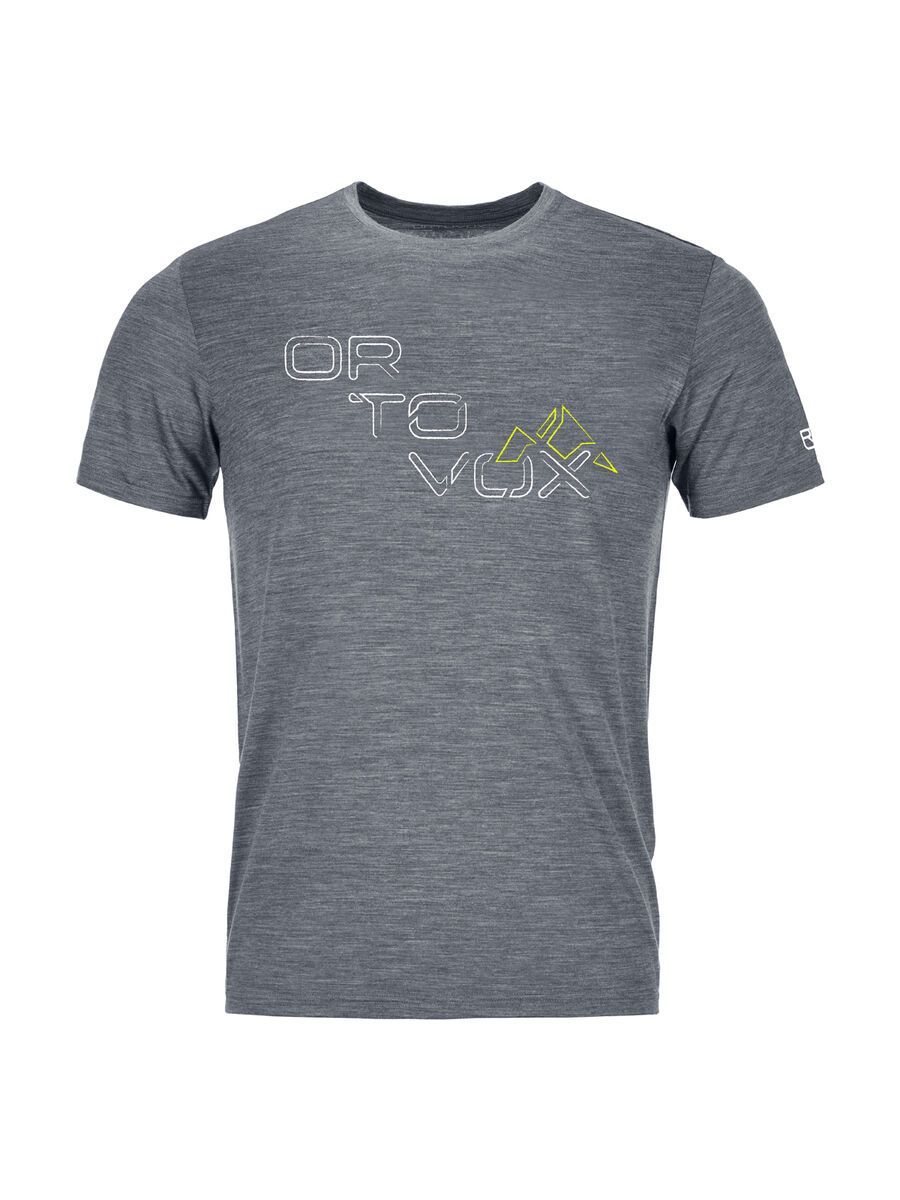 Ortovox 185 Merino Tangram Logo TS M, grey blend - Bild 1