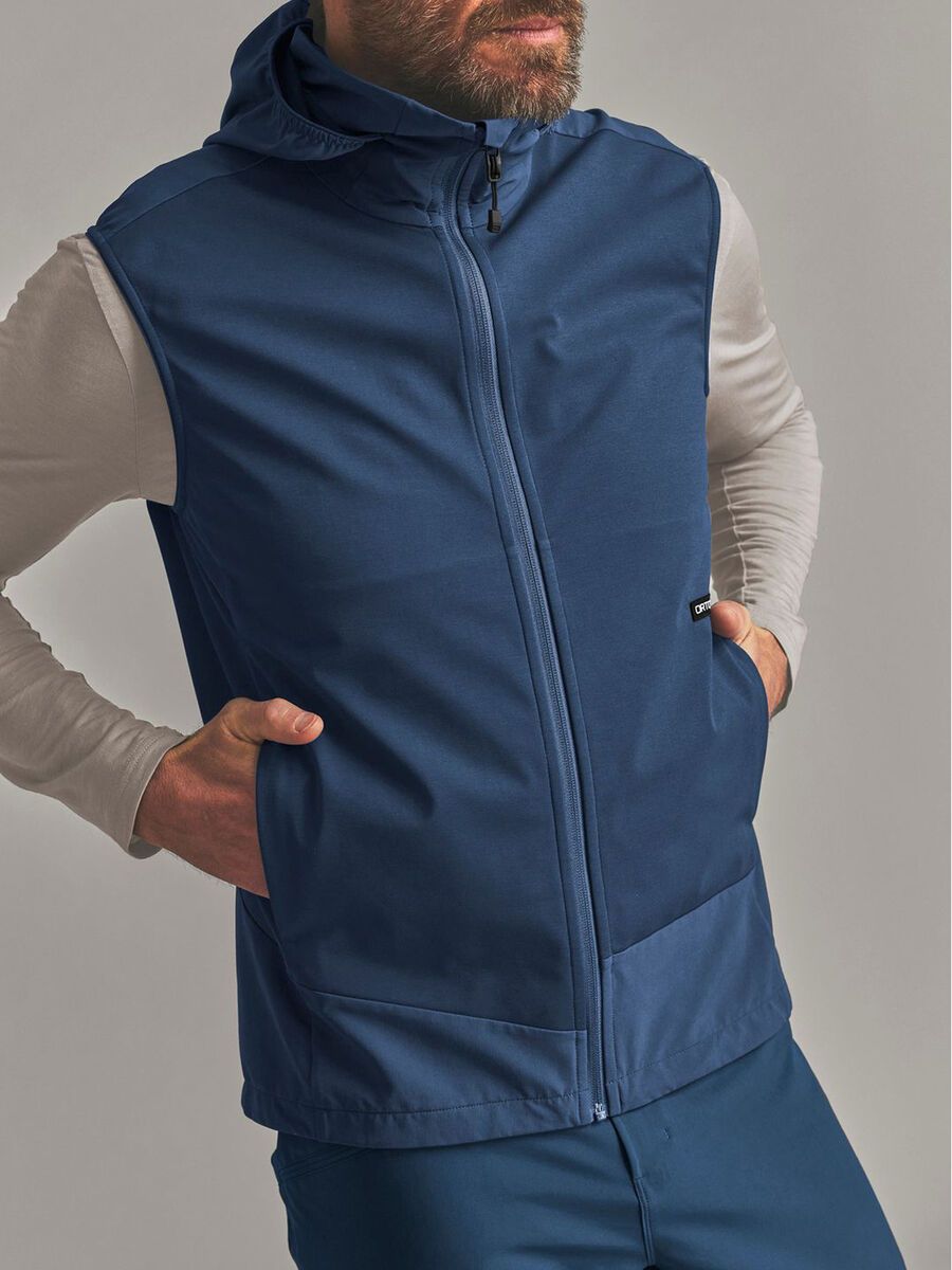Ortovox Ortler Softshell Plus Vest M, blue nunatak - Bild 5