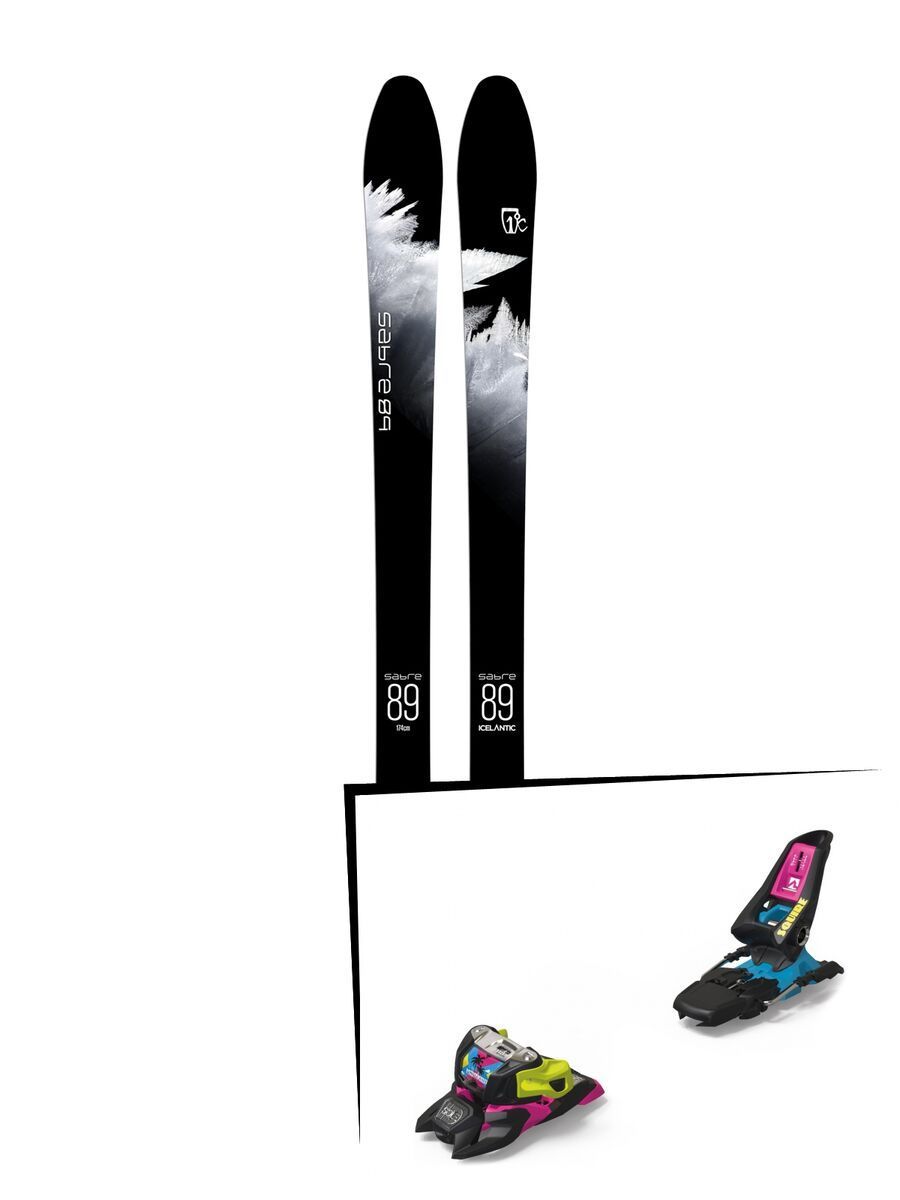 Set: Icelantic Sabre 89 2018 + Marker Squire 11 ID black/pink/blue - Bild 1