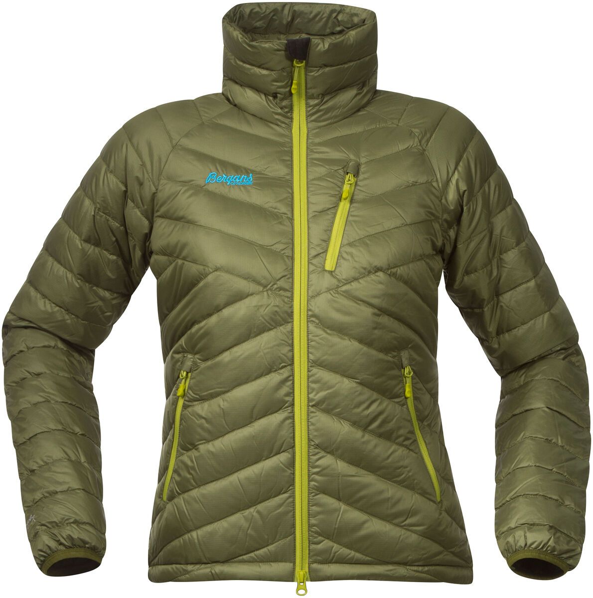 Bergans Slingsbytind Down Lady Jacket, green tea/lime - Bild 1