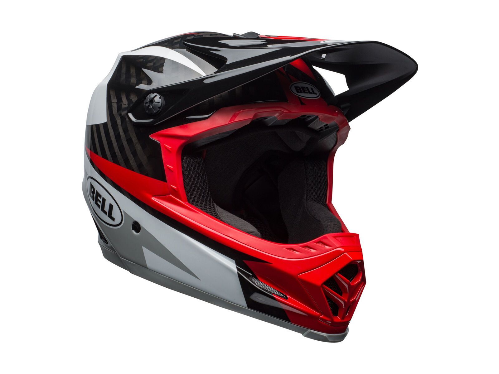 Bell Full-9, gloss white/black/hibiscus rio - Bild 3