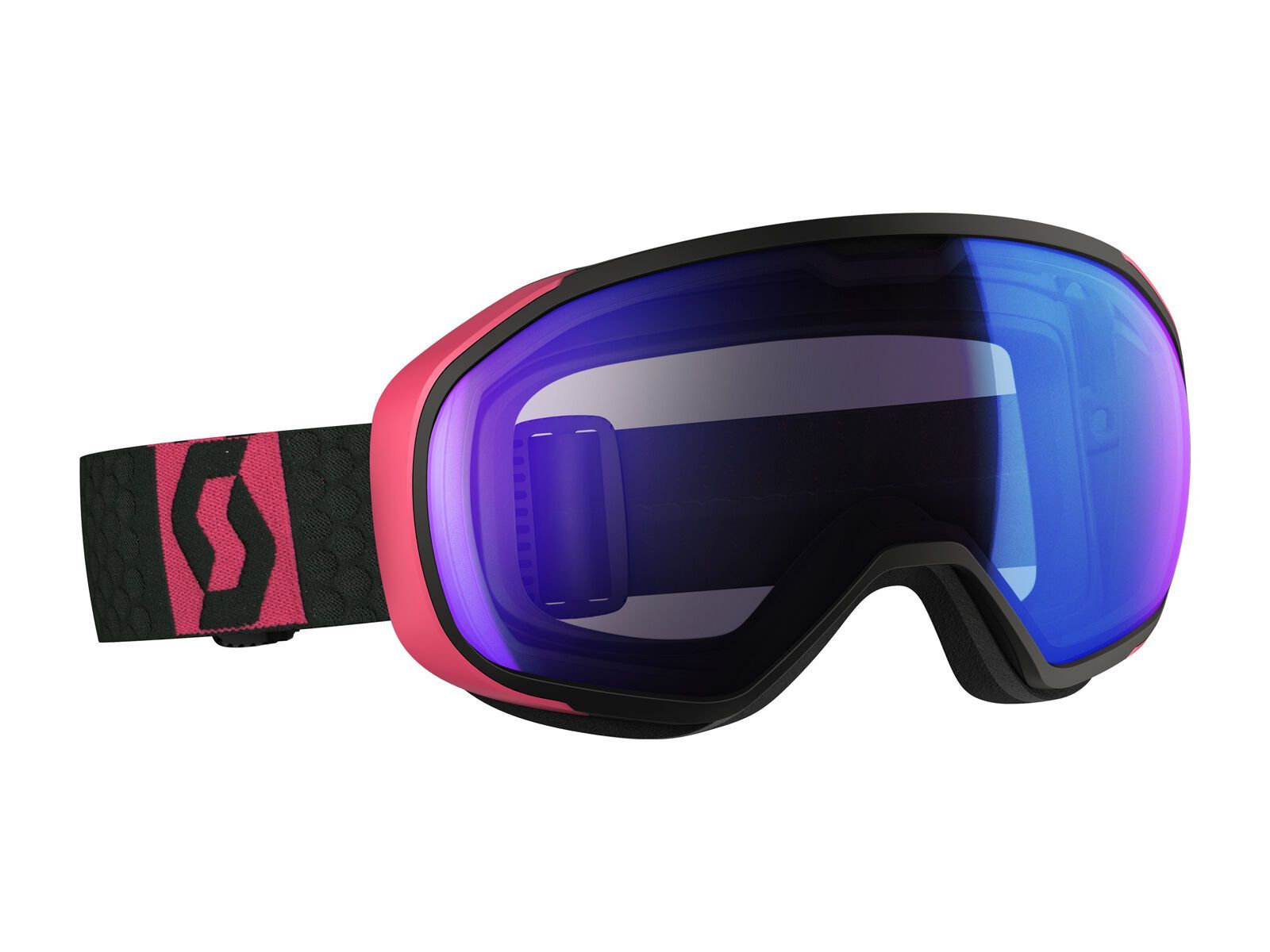Scott Fix, black berry pink/Lens: illuminator blue chrome - Bild 1