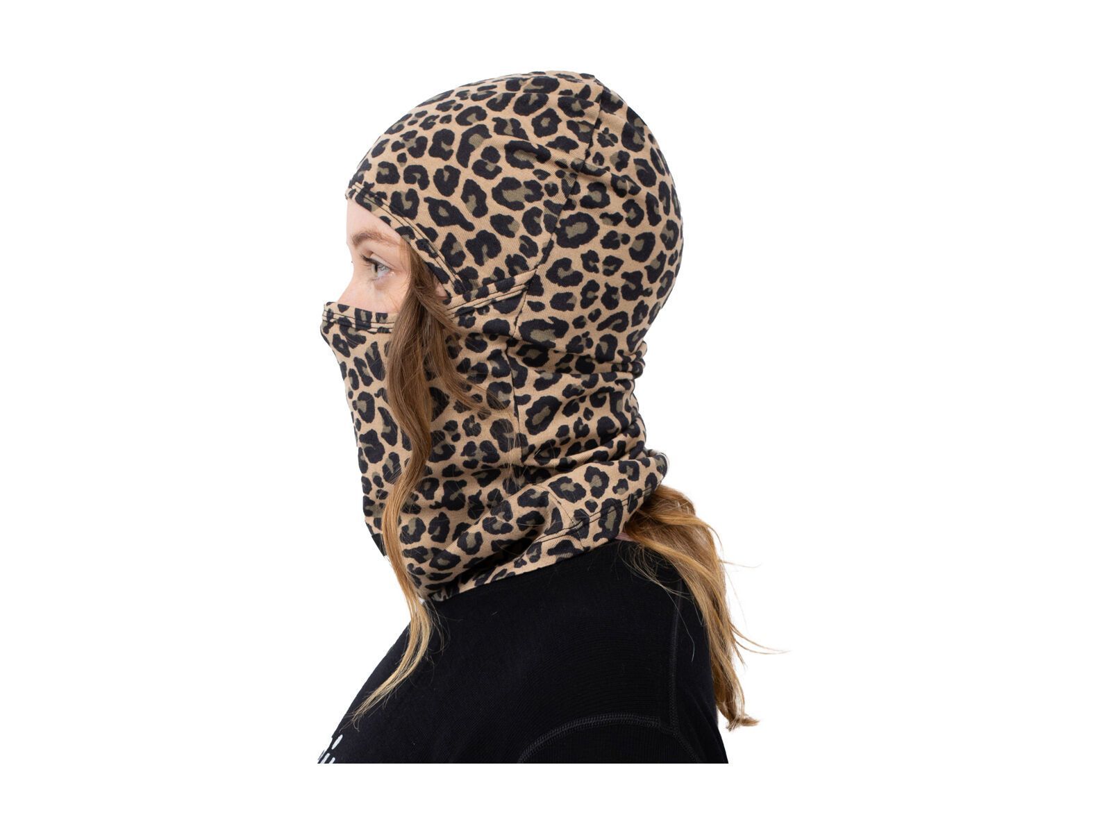 Eivy Hinge Merino Wool Balaclava, leopard - Bild 3