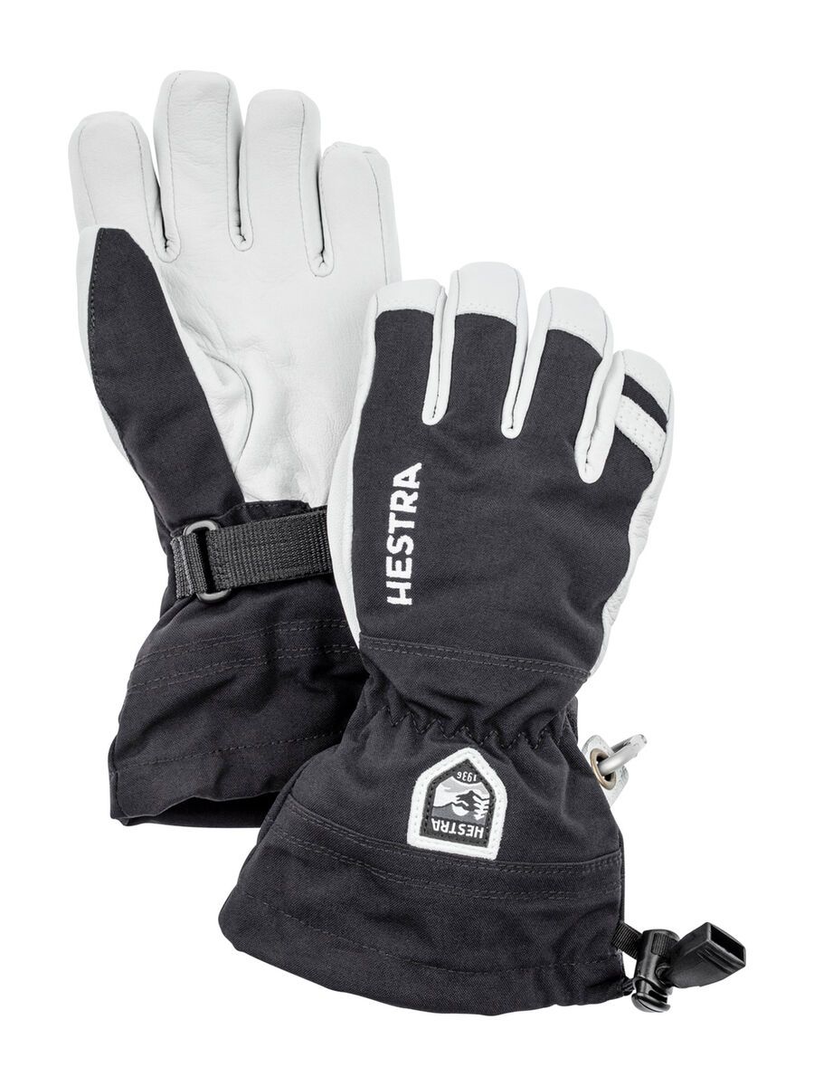 Hestra Army Leather Heli Ski Jr. 5 Finger, black - Bild 1