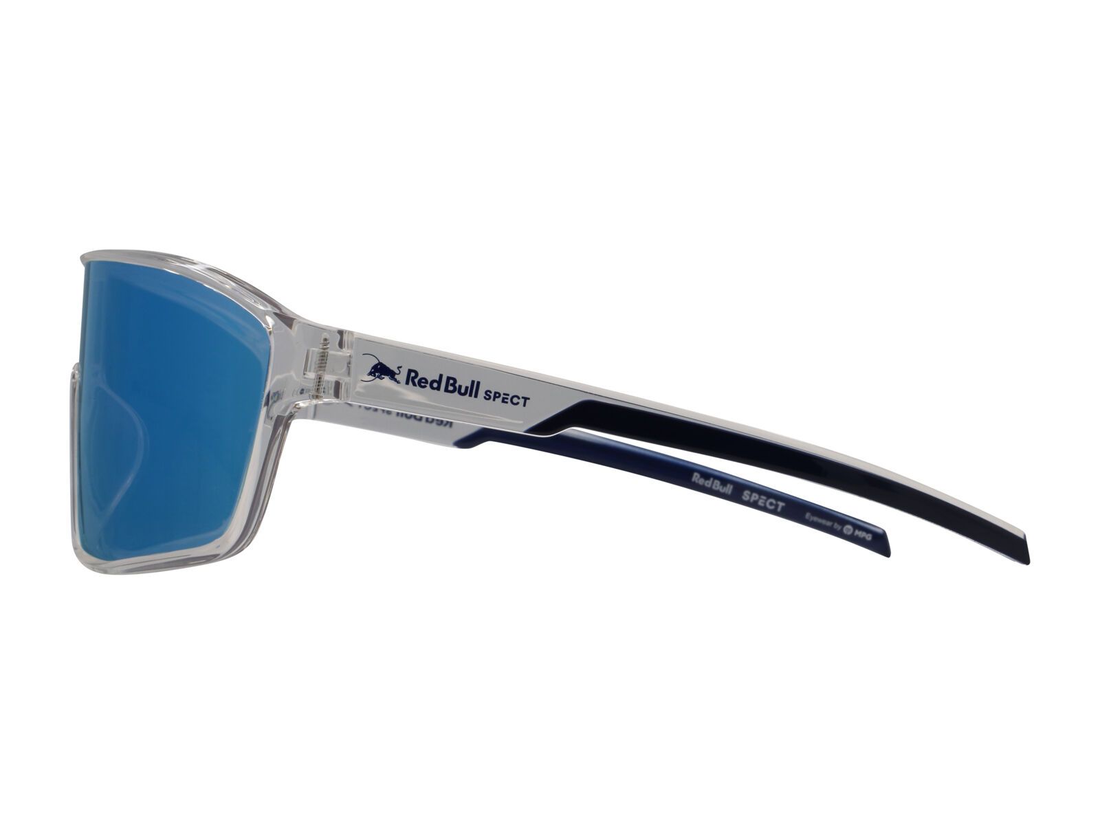Red Bull Spect Eyewear Daft, Smoke/Blue Mirror / shiny x’tal clear - Bild 5