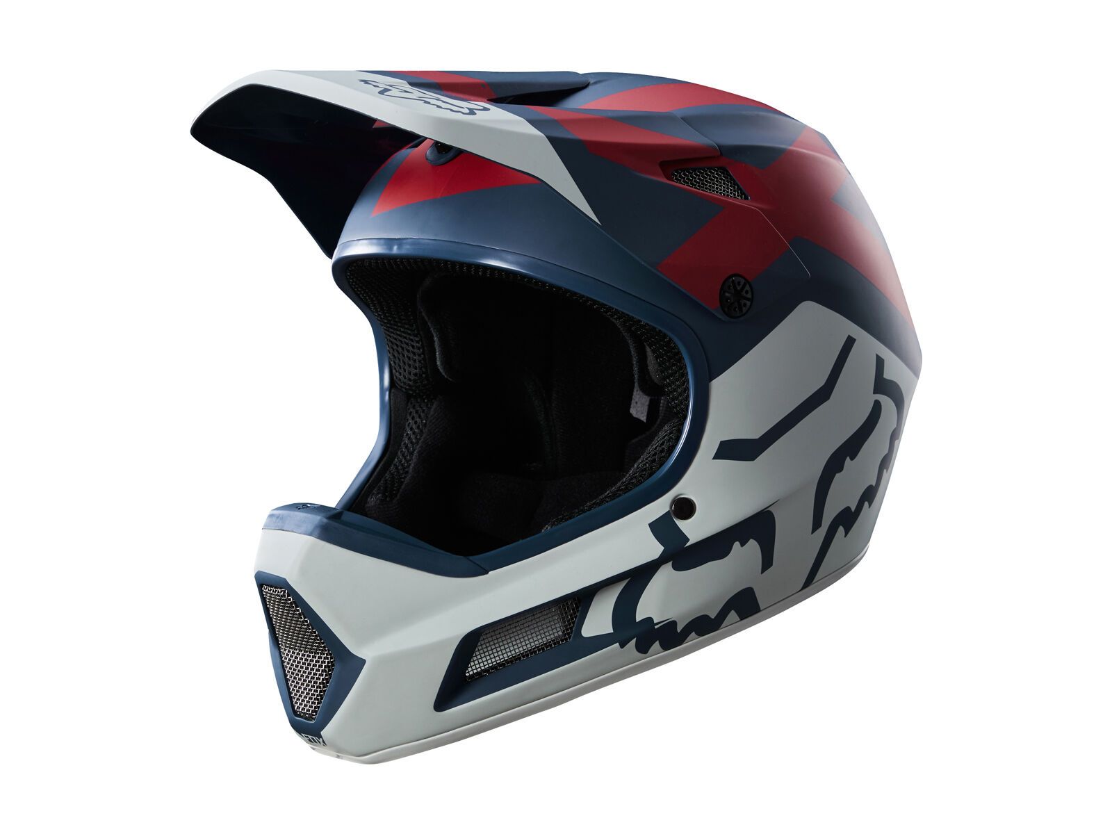 Fox Rampage Comp Helmet, blue/red - Bild 1