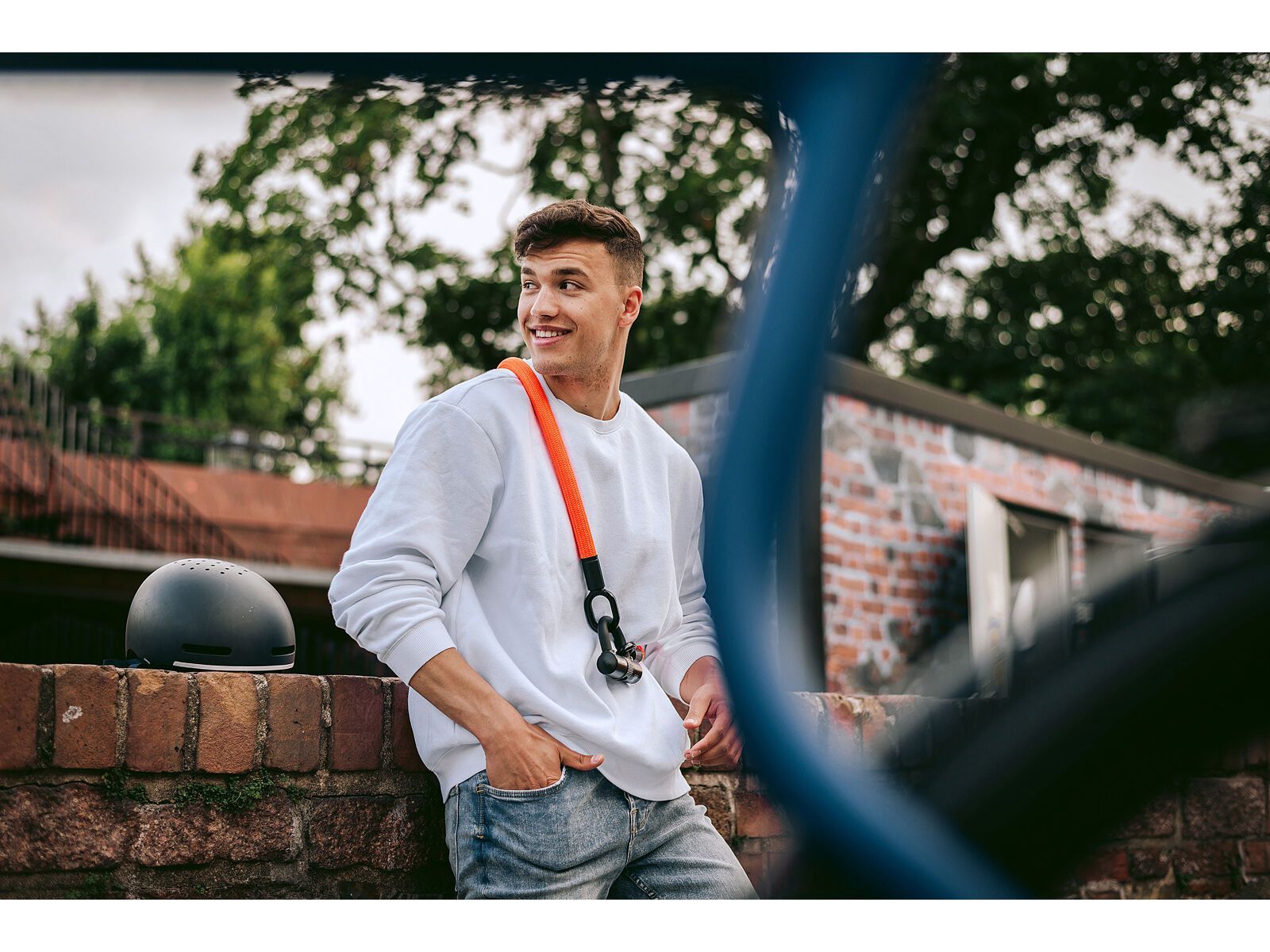 Tex-Lock Eyelet M 120 cm + U-Lock, orange - Bild 19