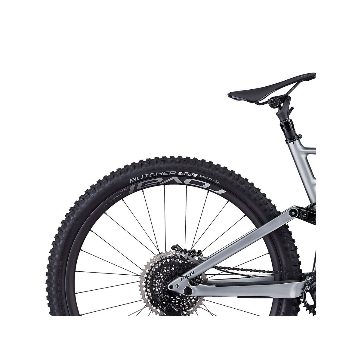 Specialized S-Works Enduro 29, gloss flake silver form fade/tarmac black - Bild 7
