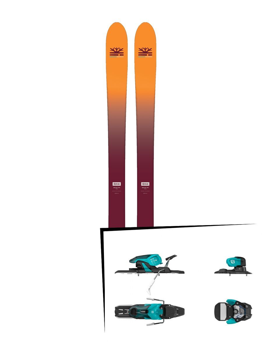Set: DPS Skis Wailer F99 Foundation 2018 + Salomon Warden 11 turquoise/black - Bild 1