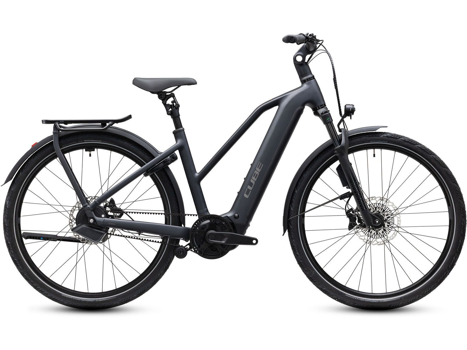 Cube Kathmandu Hybrid Deluxe EXC 800 Trapeze, stealthgrey´n´grey - Bild 1