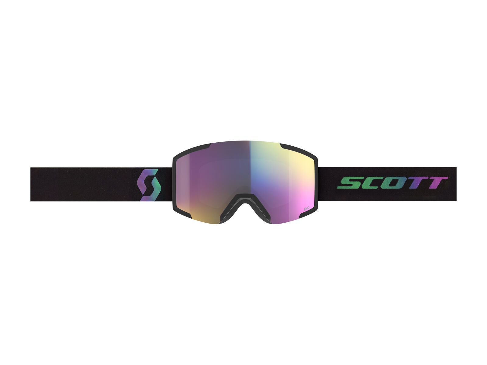 Scott Shield - Enhancer Teal Chrome + WS, black/aurora green - Bild 2