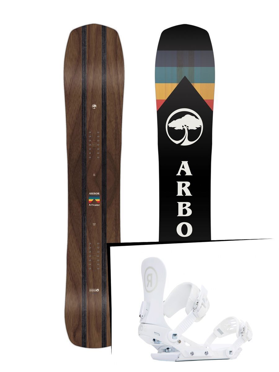 Set: Arbor A-Frame 2019 + Ride DVA white - Bild 1