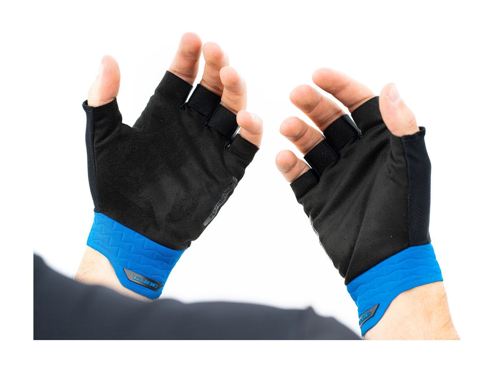 Cube Handschuhe Performance Kurzfinger, black´n´blue - Bild 7
