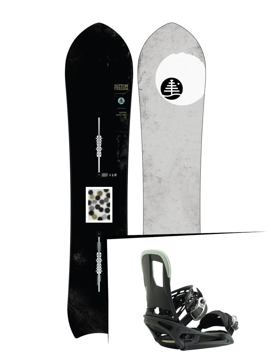 Set: Burton Family Tree Bottom Feeder 2019 + Burton Cartel EST salty shark - Bild 1