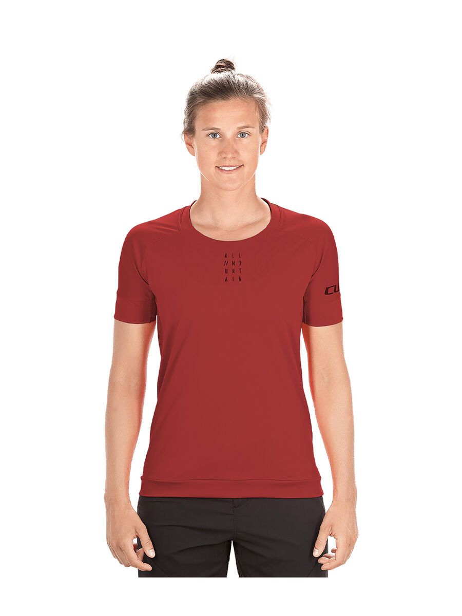 Cube AM WS Rundhalstrikot kurzarm, dark red - Bild 2