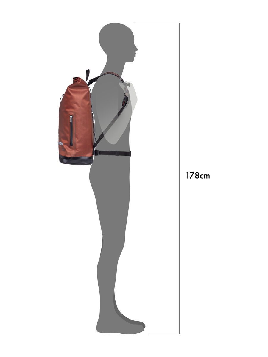 ORTLIEB Commuter-Daypack City - 27 L, rooibos - Bild 7