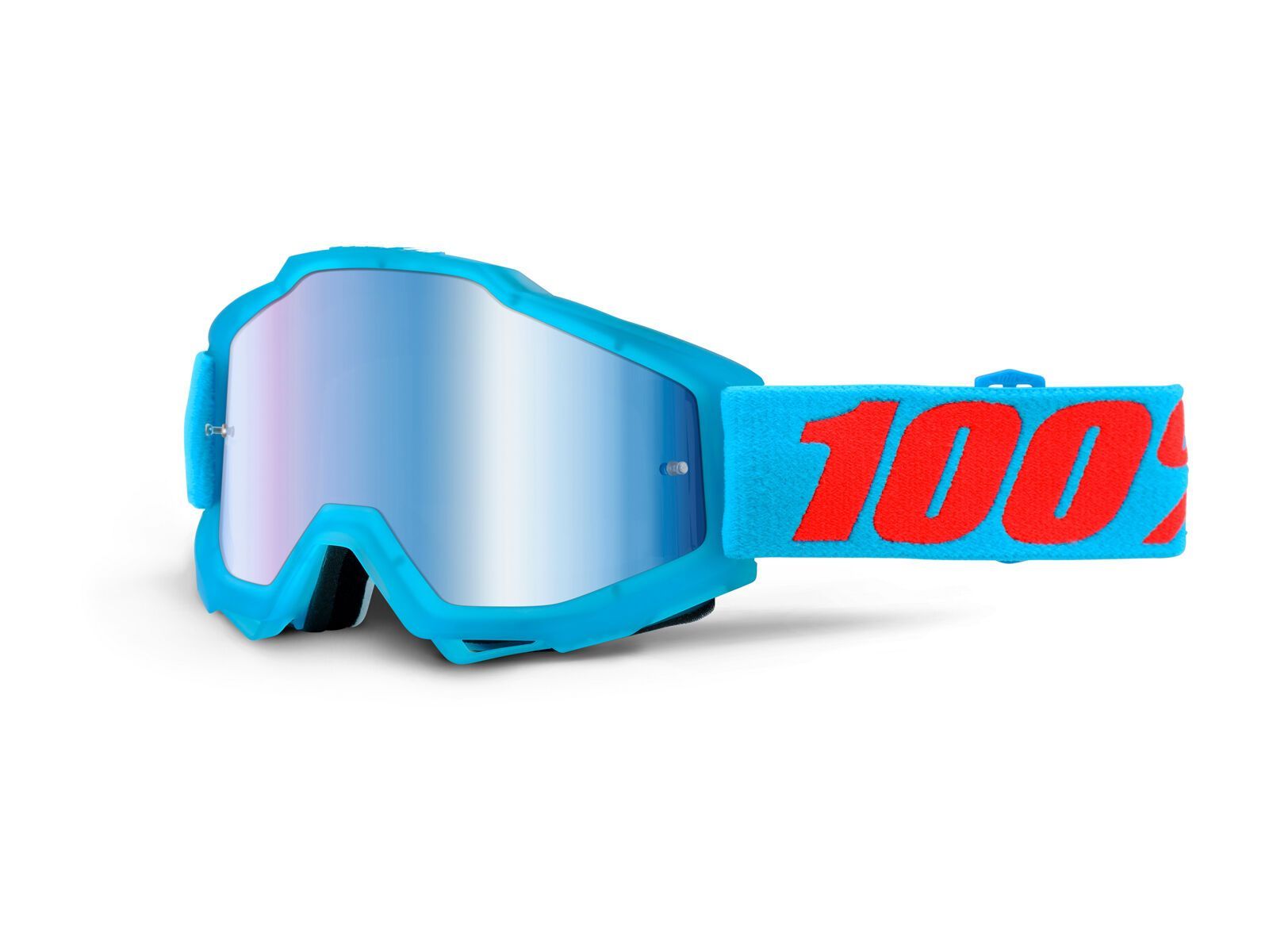 100% Accuri inkl. Wechselscheibe, acidulous cyan/Lens: mirror blue - Bild 1