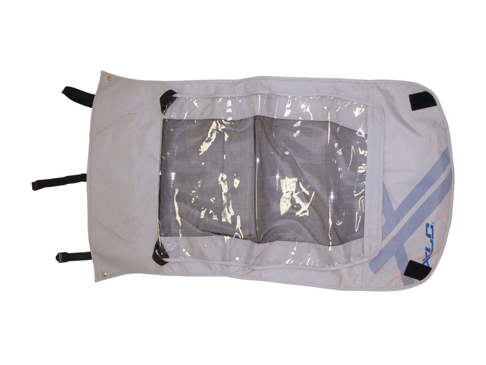 XLC Verdeck 2in1 für XLC Kinderanhänger Mono², silber/blau - Bild 1