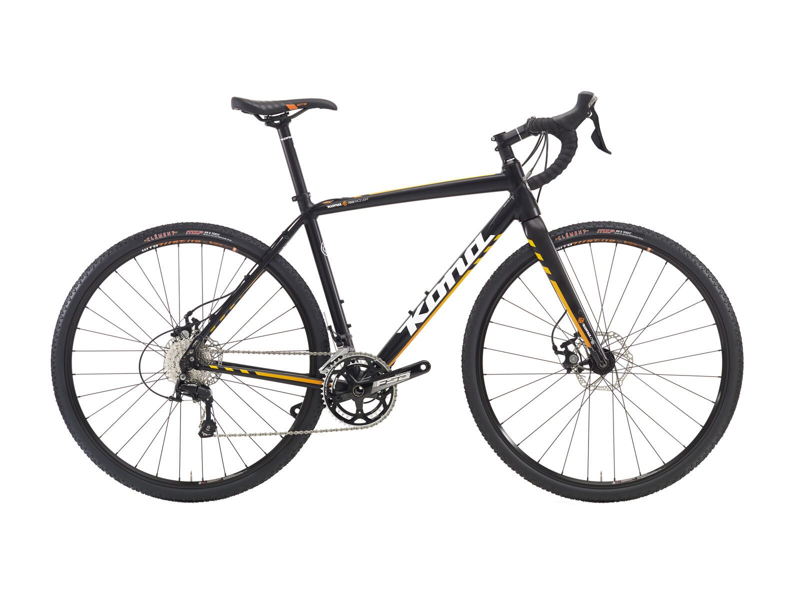 Kona Jake the Snake, matt black w/ white & yellow-orange fade decals - Bild 1