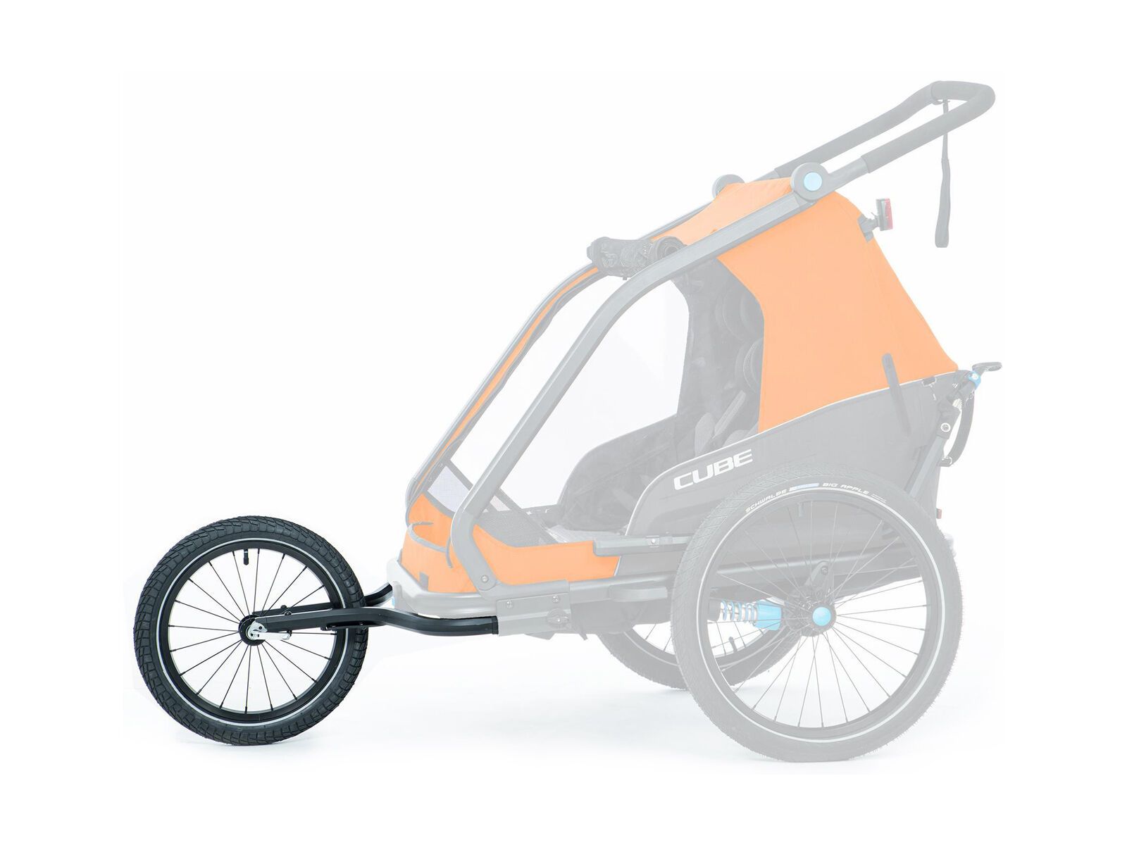 Cube Jogger Kit für Kinder Fahrradanhänger Double CMPT, black - Bild 3