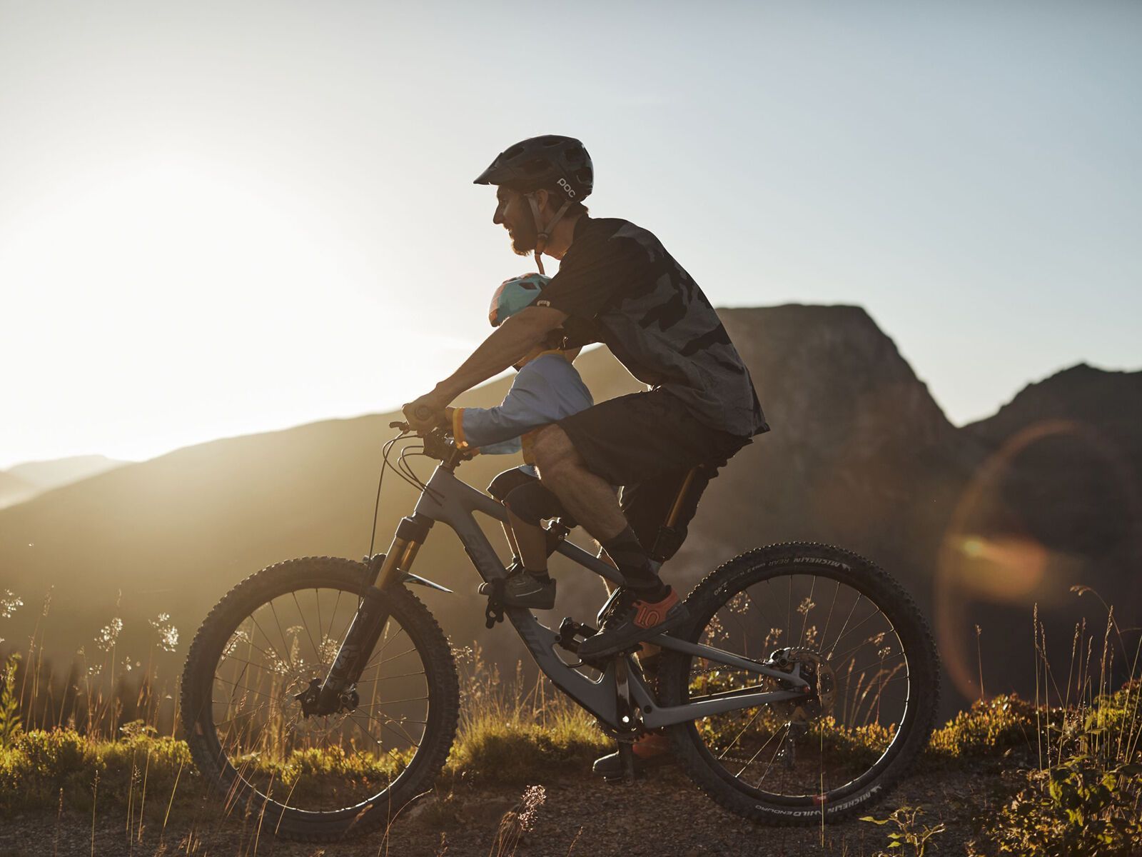 Shotgun MTB Front Kindersitz + Lenker Combo, schwarz - Bild 8