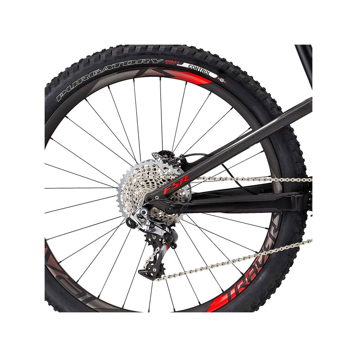 Specialized S-Works Stumpjumper FSR 650b, satin/gloss carbon/dirty white/rocket red - Bild 4